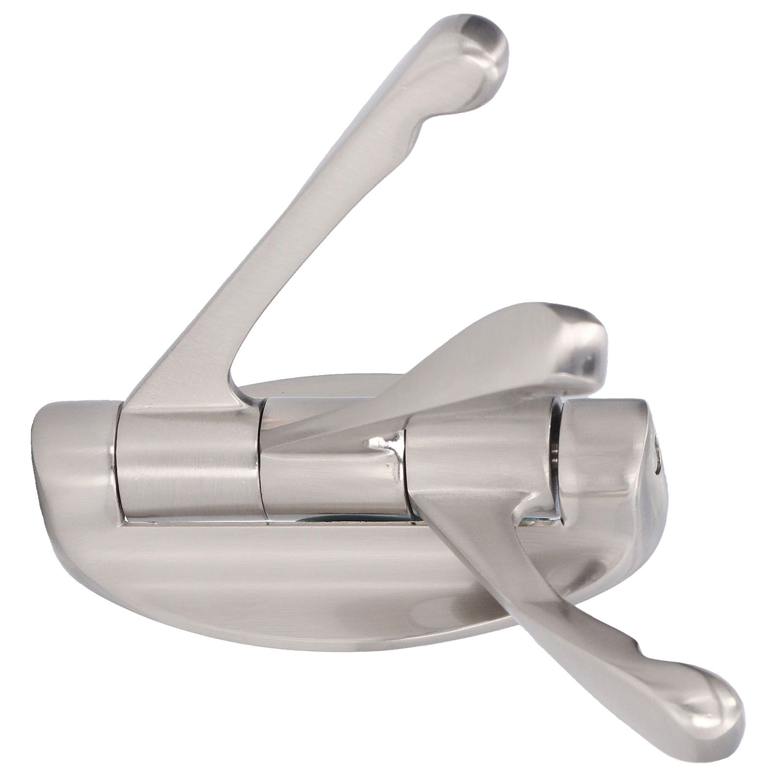 3 Clothes Hook Zinc Alloy Heavy Duty Coat Hook with Round Base for Bedroom Bathroom Closet — image 4