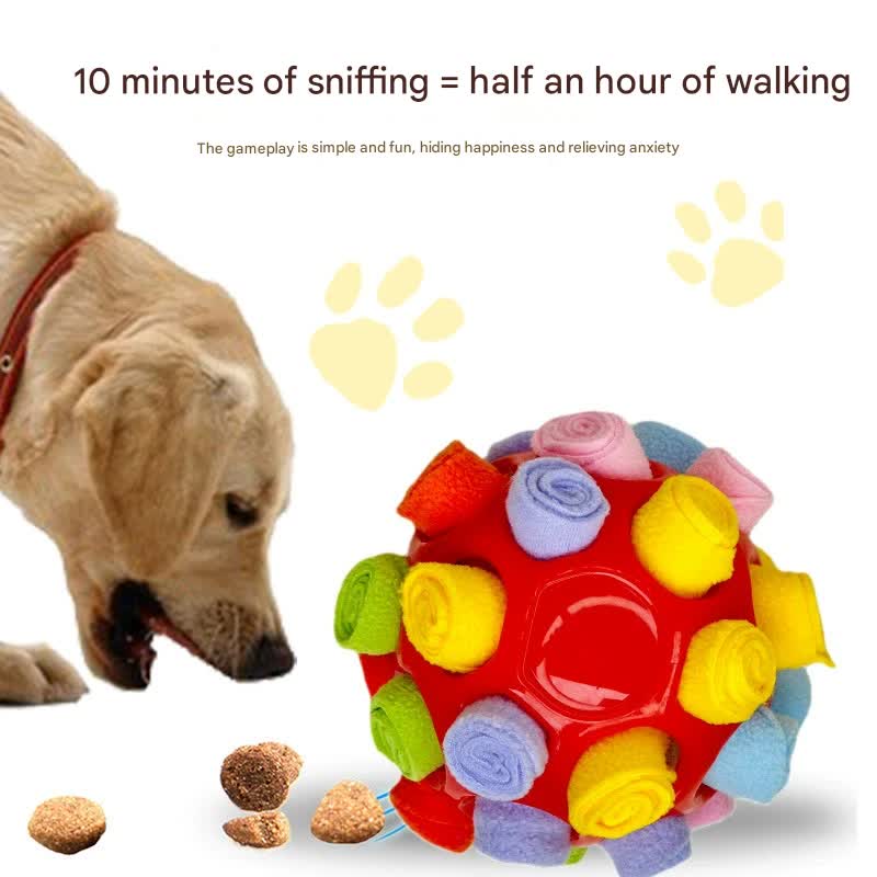 Rubber Snuffle Ball for Pets,Interactive Hollow Treat-Hiding Toy for Dogs and Cats(Blue) โ image 2