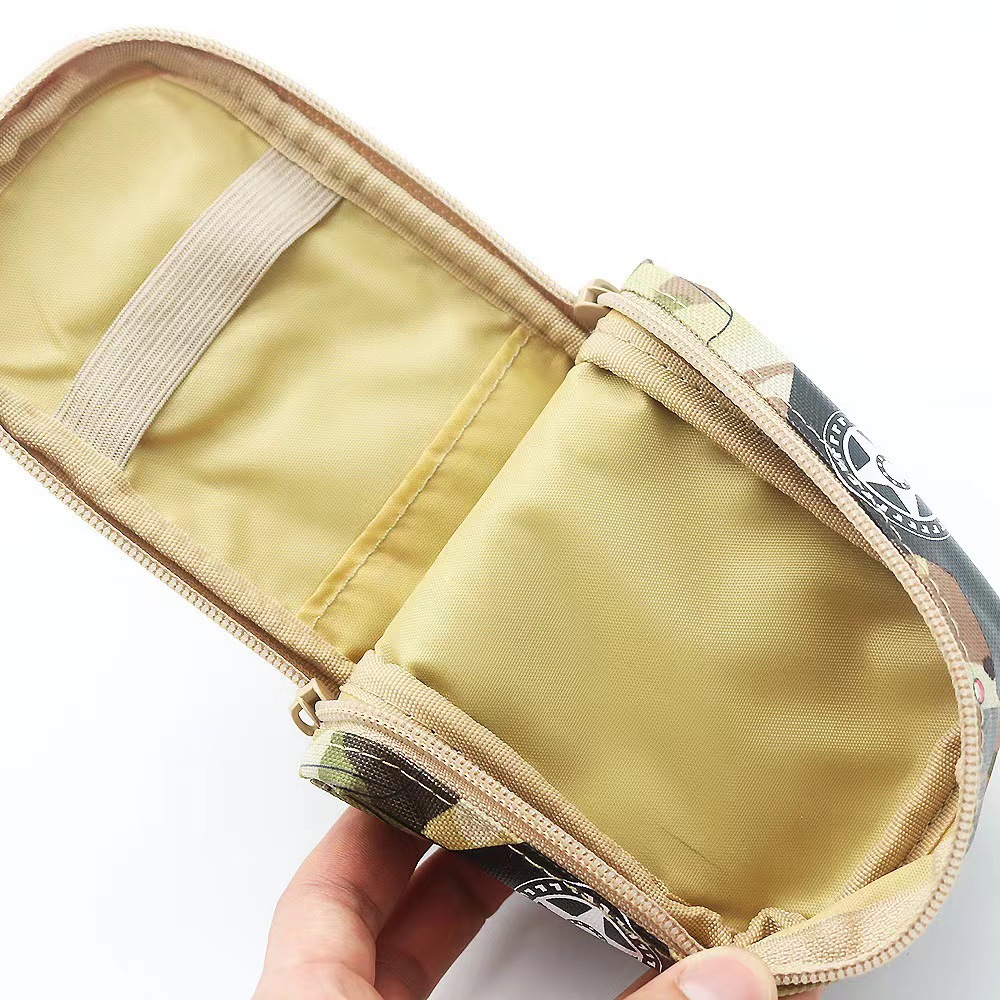 Camouflage Car Shaped Pencil Case - Large Capacity Stationery Organizer Pouch (Camouflage gray) โ image 3