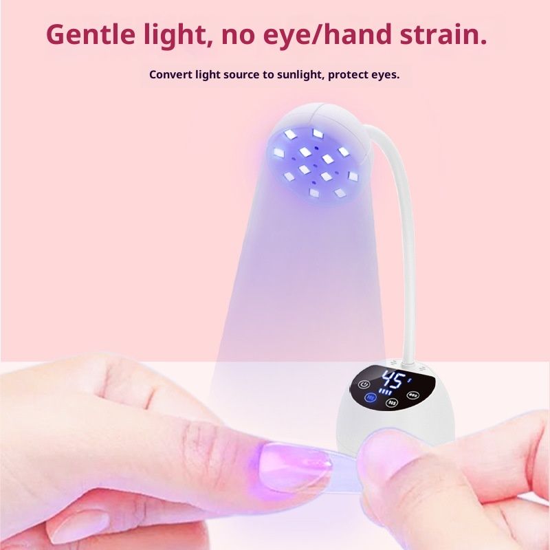 UV LED Nail Lamp Cordless Mini UV Light for Gel Nails Tips,Portable Hands Free Flash Cure Light,USB Rechargeable Nail Dryers with Sensor & 3 Timers,Rotatable — image 3