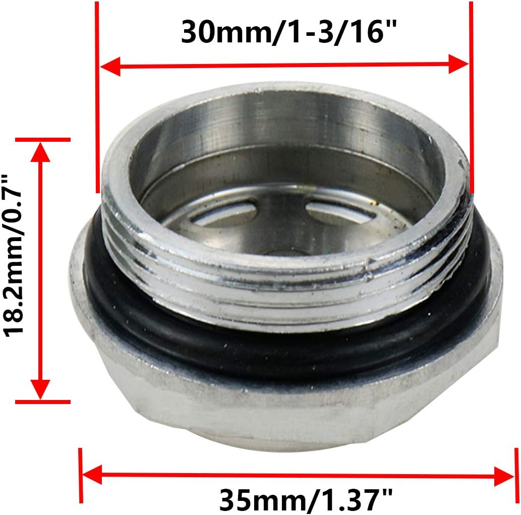 M30/1-3/16 Air Compressor Oil Sight Glass Male Oil Liquid Level Gauge Sight Glass -2pcs โ image 2