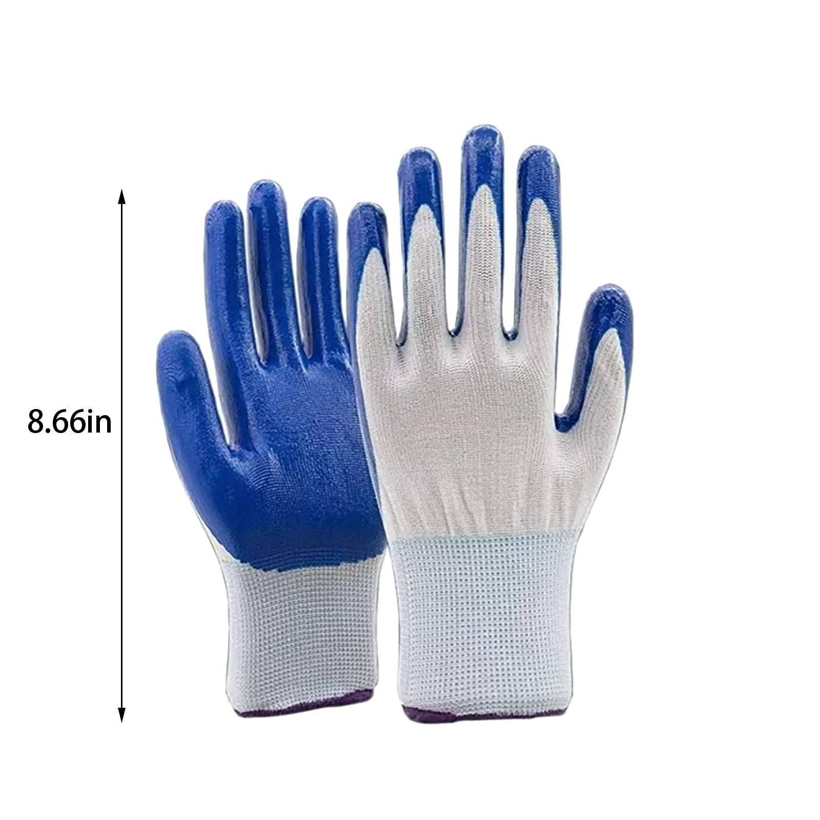 Nylon Rubber Latex Reinforced Dipped Wear-Resistant and Non-Slip Construction Work Gloves Garden Gloves for Women/Men Nitrile Coated Work Gloves for Gardening — image 3