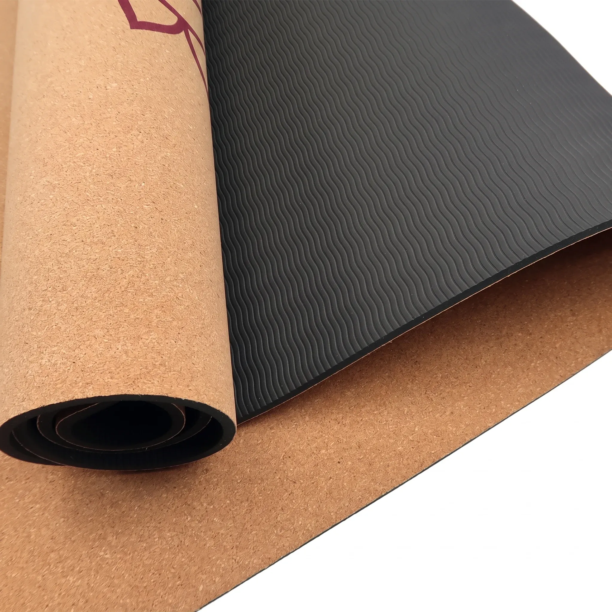 Powertrain Cork Yoga Mat with Carry Straps Home Gym Pilates - Chakras โ image 2