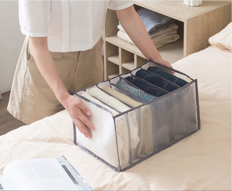 Wardrobe Clothes Organizer, Drawer Organizer for Clothing, Closet Organizers and Storage, Drawer Dividers for Mesh Separation — image 2