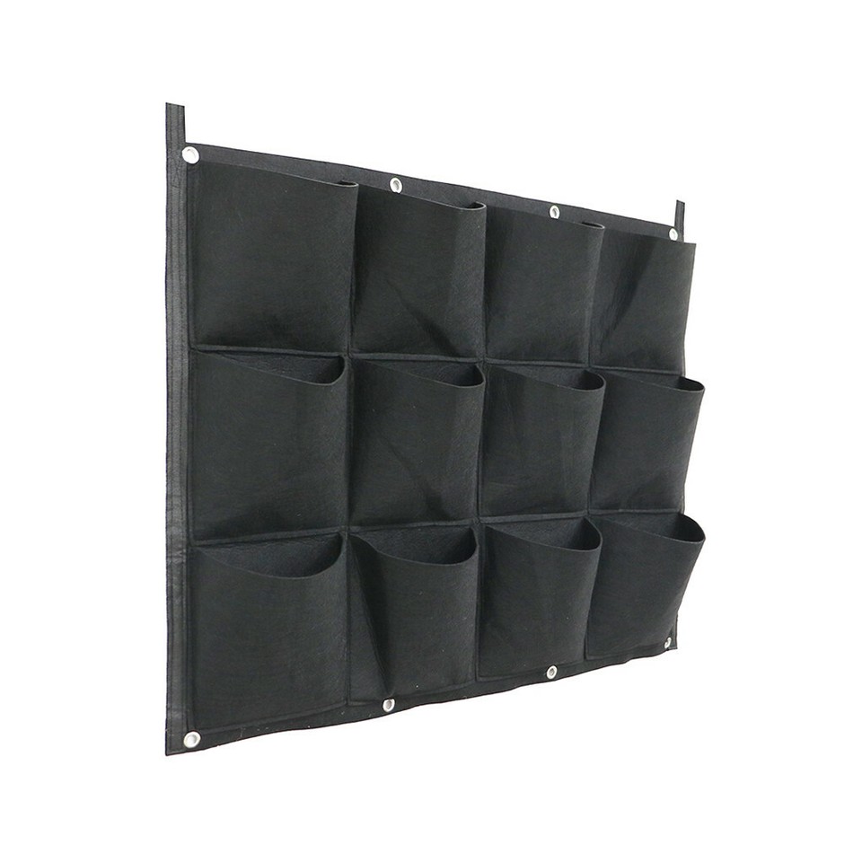 24Pocket Vertical Garden Planter Wall Hanging Herbs Plant Seed Bag Home Decor AU โ image 4