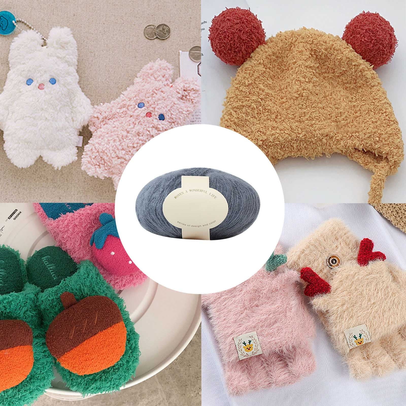Clearance! Boovnll Mohair Yarn, Soft Yarn for Crocheting, Hand Knitting Hats, Sweater, Scarves, Crafts, Home Decorations, DIY Kids Toys, Yarn 20 โ image 5