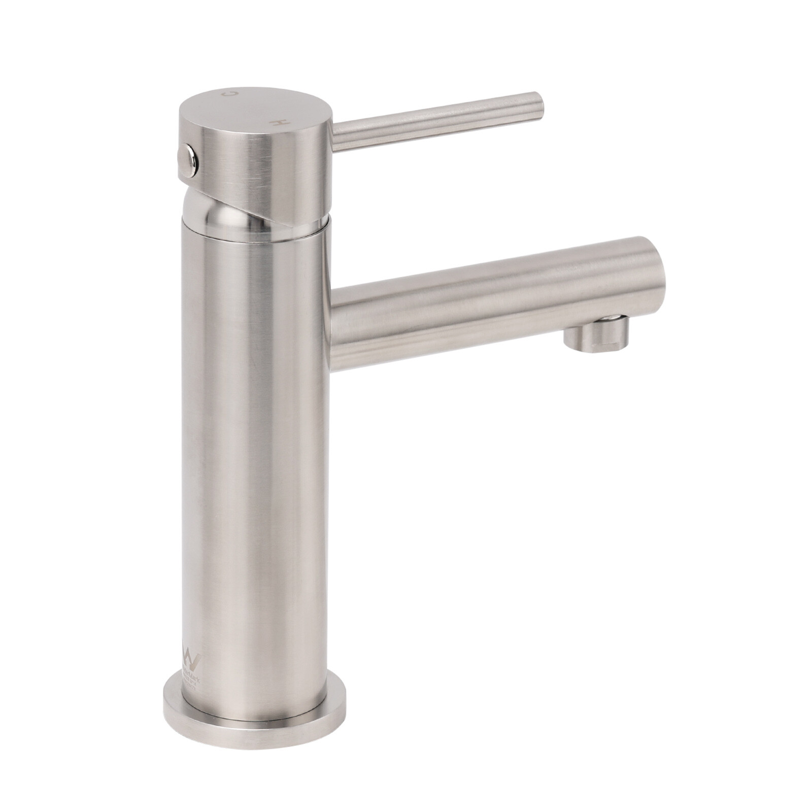 Brushed Nickel Basic Round Bathroom Basin Mixer Laundry Vanity Sink Faucet Tap โ image 4