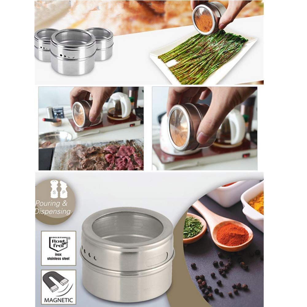 Outdoor Portable Travel Picnic Barbecue Camping Equipment Seasoning Jar Stainless Steel Spice Salt Kitchen Cooking Utensils — image 5