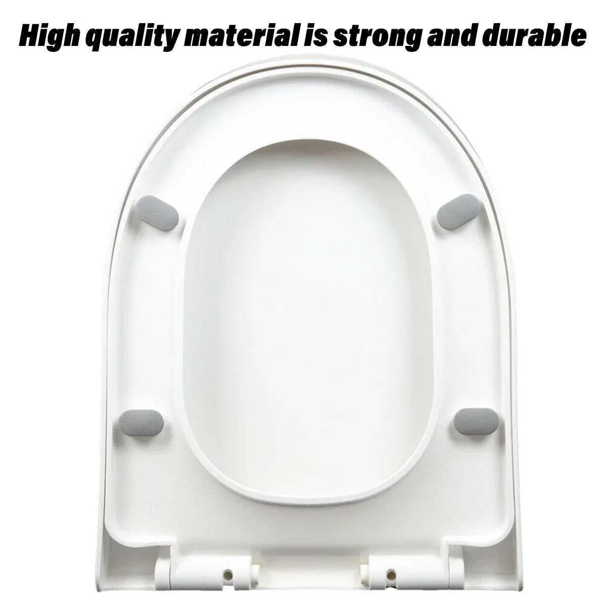 Toilet Seat Cover Universal Toilet Lid Cover Replacement Bathroom Seat Cover — image 5
