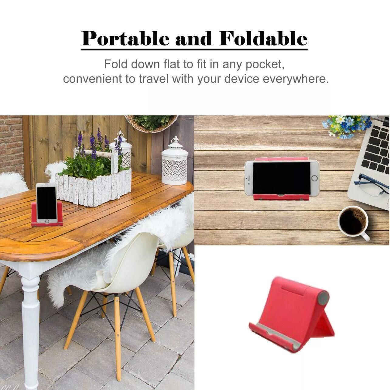 Desk Stand Holder for Mobile Phone Tablet iPad iPhone Samsung Universal Mount - Green — image 4