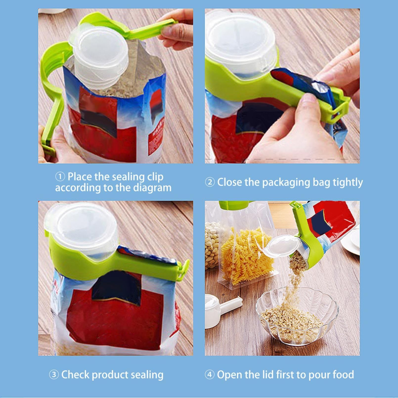Snack Clips for Bags Reusable Bread Clips — image 3