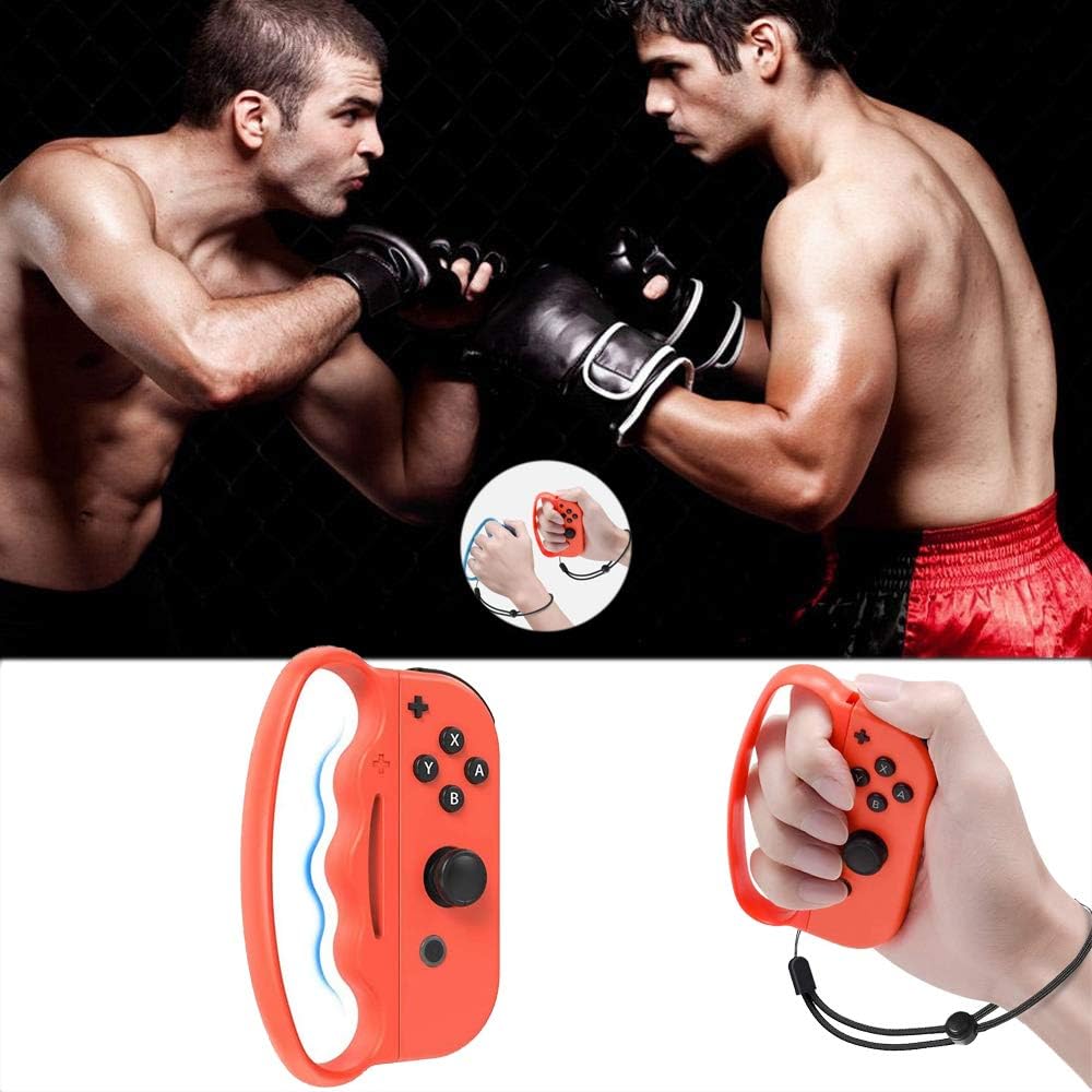 Grips for Nintendo Switch Fitness Boxing, Fit Boxing Clasp Accessories Handle for Adults and Children, for finger arcs, non-slip, making your boxing game — image 4