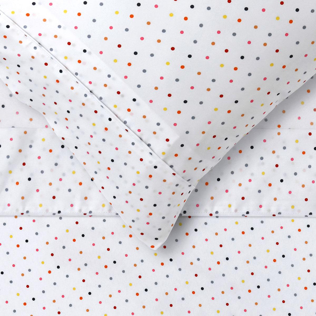 Happy Kids Polka Multi Printed Microfibre Sheet Set Double โ image 2