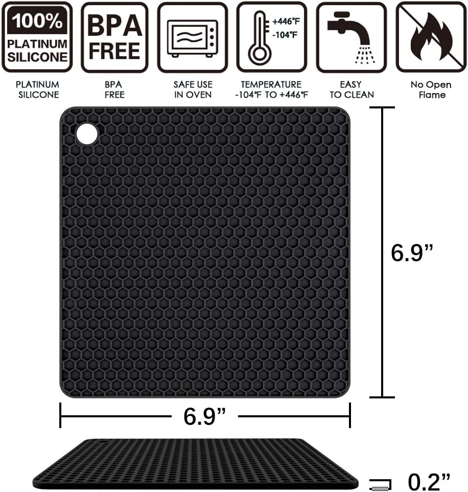 Square Silicone Trivet Mat โ image 4