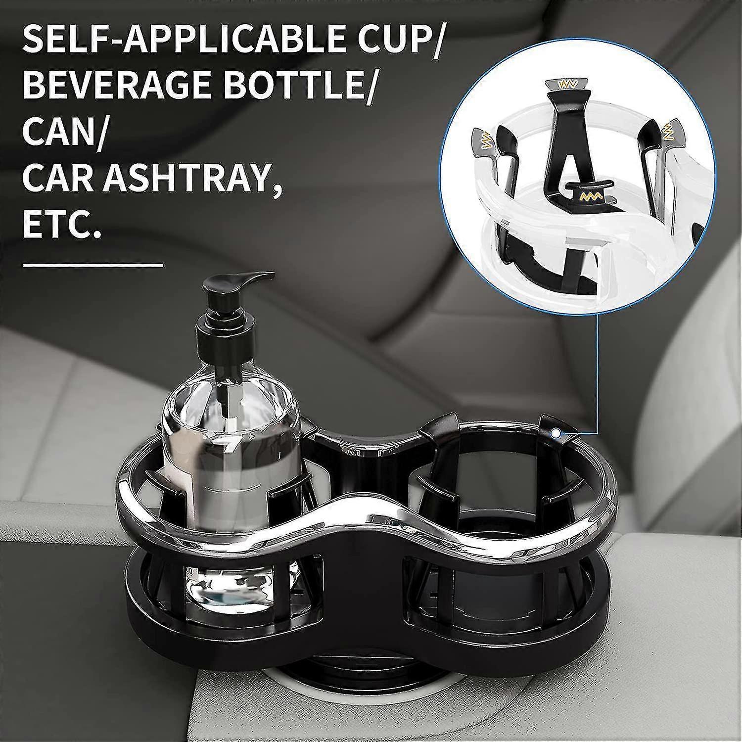 2-in-1 Car Drink Cup Holder - Adjustable Car Accessory for Bottle & Cans — image 3