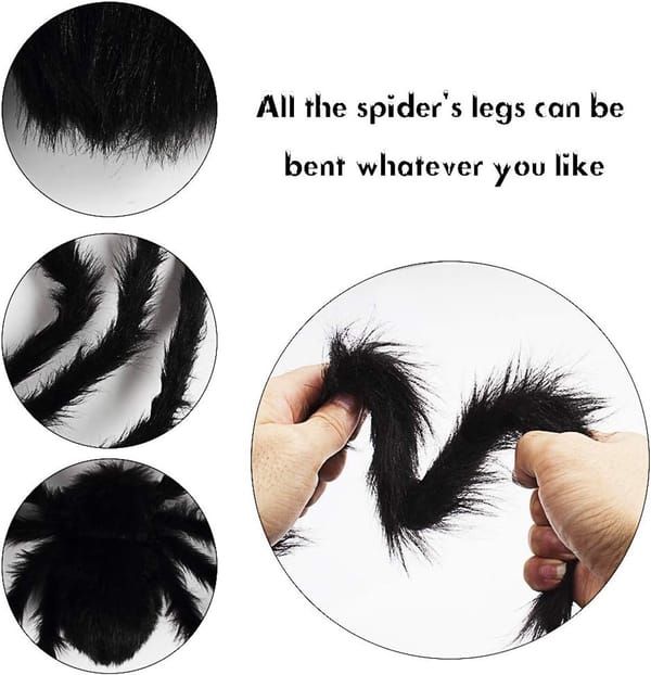 150cm Giant Hairy Scary Spider, Large Halloween Party Decoration Prop for Carnival Holiday — image 3