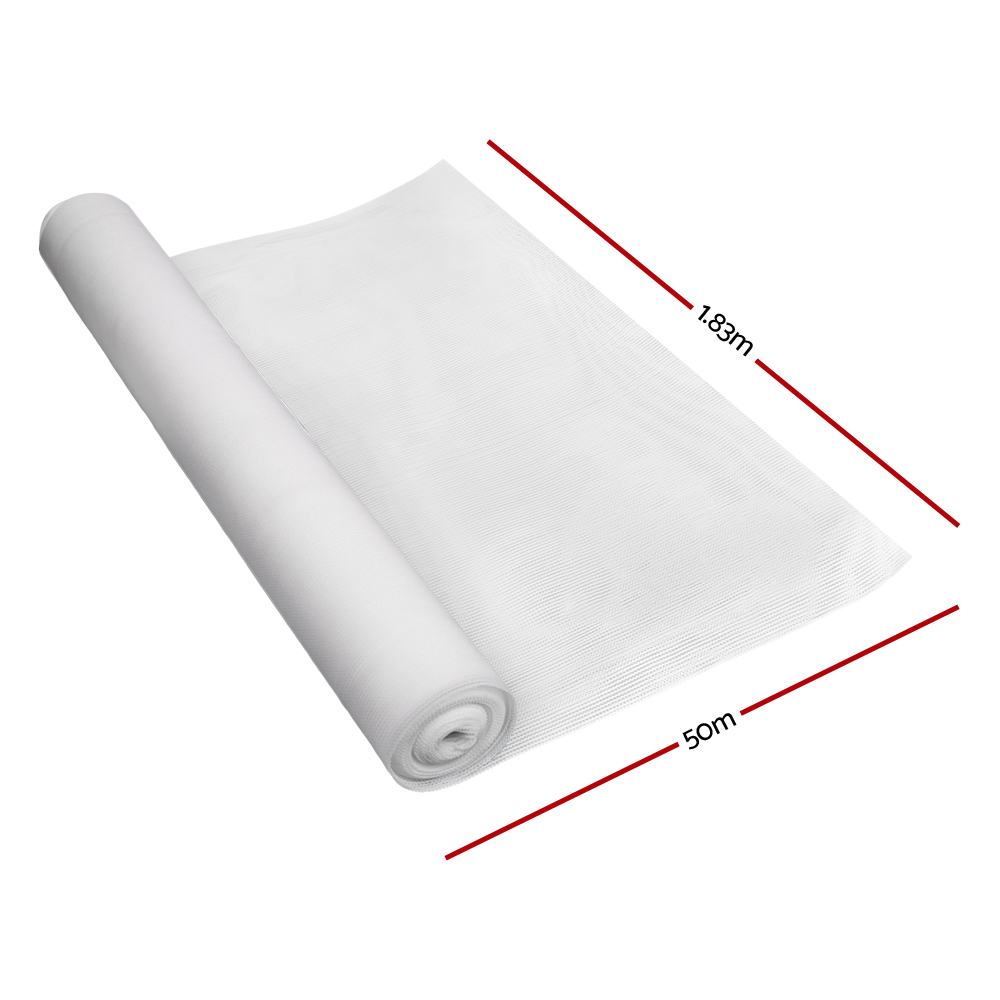 Instahut 50% Shade Cloth 1.83 × 50m Shadecloth Garden White — image 2