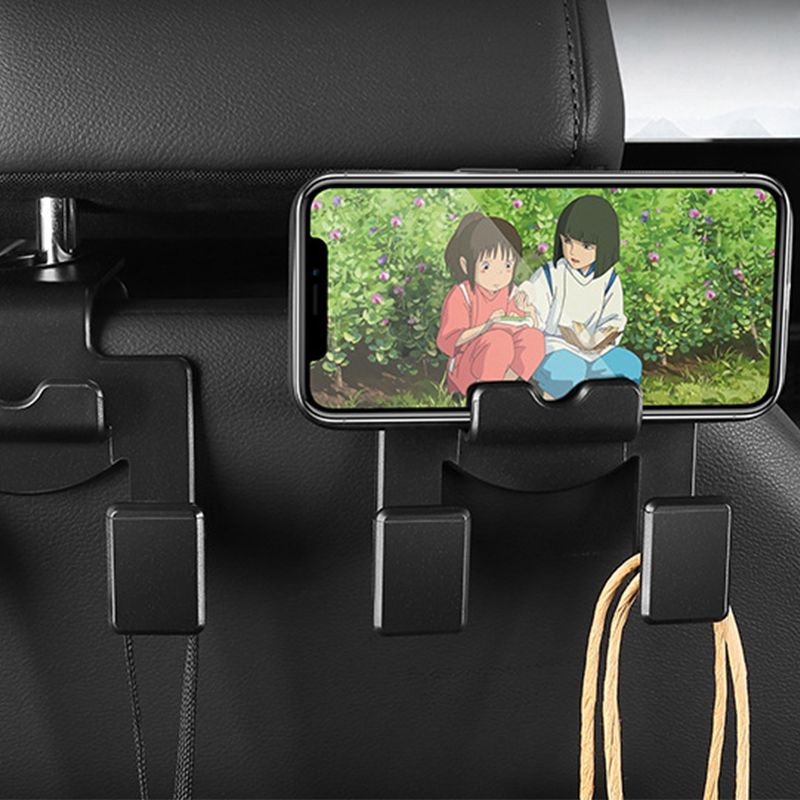 High Performance Phone holder for the back seat of the car, phone holder, headrest hooks, Replacement Part, Made of Abs โ image 2