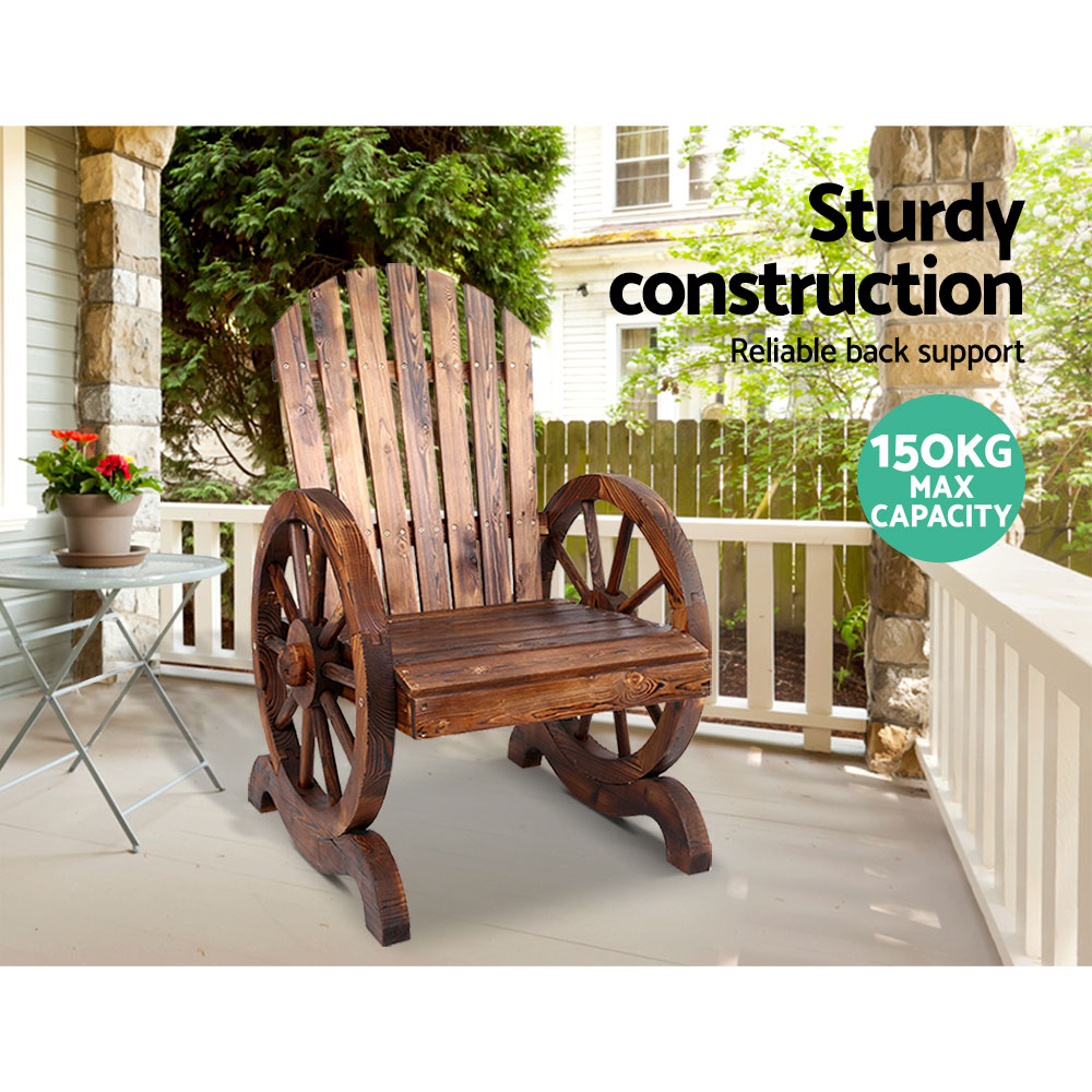 Gardeon Wooden Wagon Chair Outdoor โ image 6