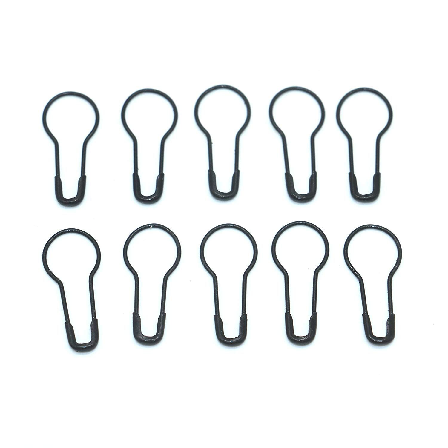 Clothing Tag Pins Bulb Pin Metal Gourd Pin DIY Home Accessories Safety Pins Bulb Pin MULTIPLE USE Black