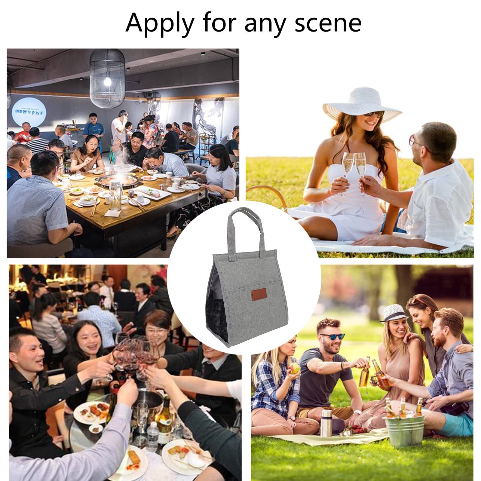 Lunch Bag With Handle Portable Insulated Thermal Bag Organizer Lunch Bag With Handle Men Thermal insulation bag — image 2