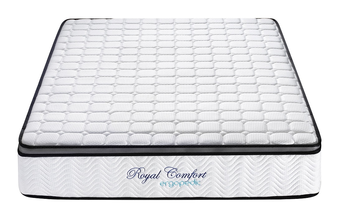 Ergopedic Mattress 5 Zone Latex Pocket Spring Mattress In A Box 30cm - King Single - White Grey Black โ image 4