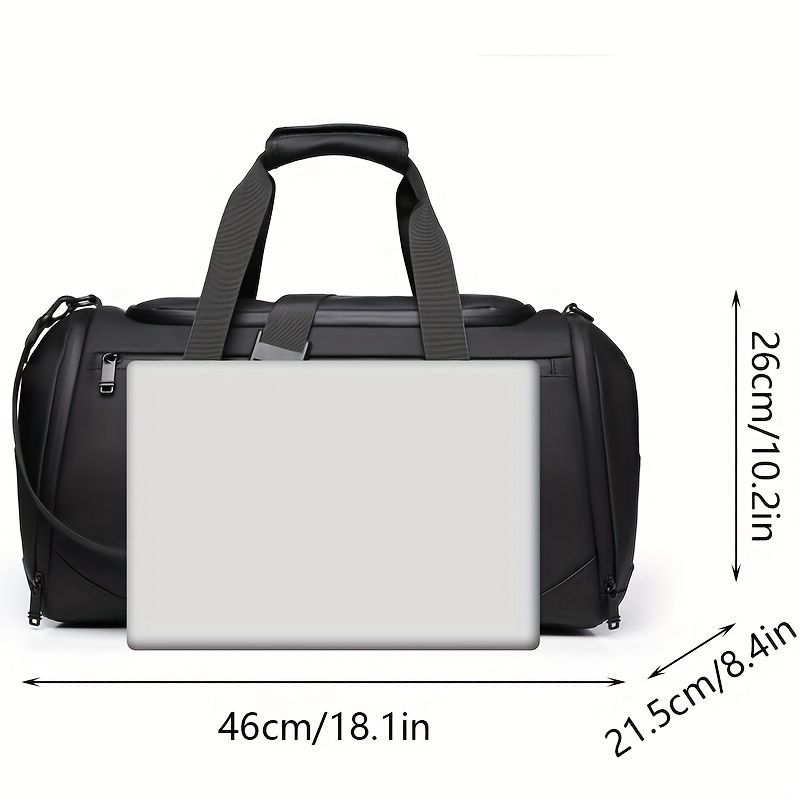 Travel Duffel Bag Laptop Duffel Men'S Travel Bag Women'S Travel Bag Durable - Black - Size L — image 4