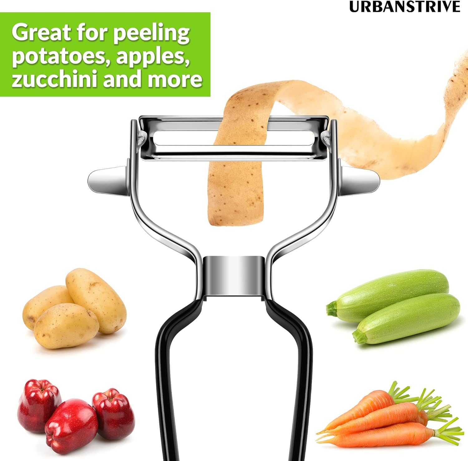 Stainless Steel Y Shaped Vegetable Peelers For Kitchen, Heavy Duty Potato Peeler Hand, Fruit Peeler Veggie Peeler, Kitchen Food Peelers, Comfortable Handle โ image 5