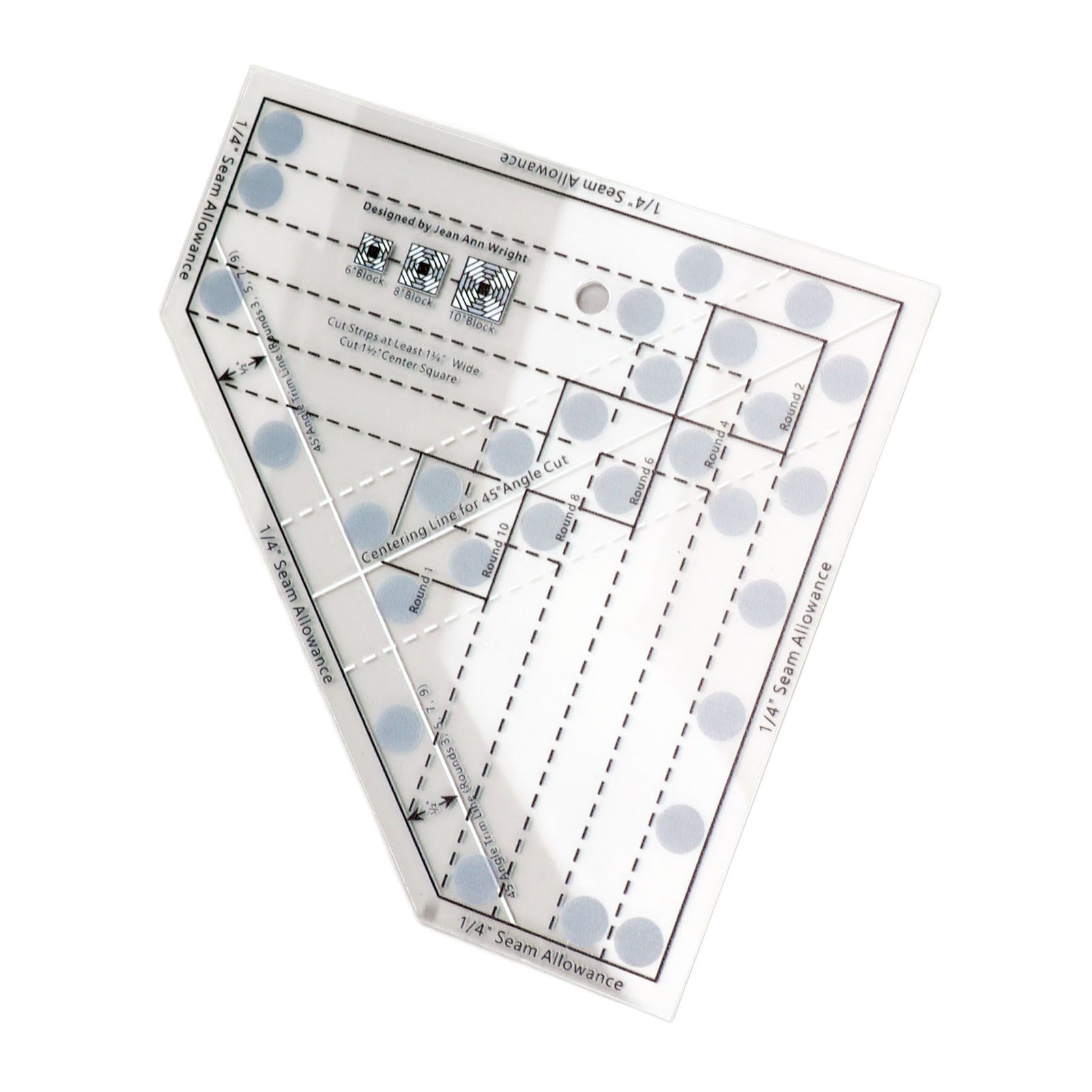 Mini Quilt Ruler Transparent Acrylic Precise Scale DIY Trim Tool Quilting Ruler for 6 8 10 Inch Finished Blocks โ image 5