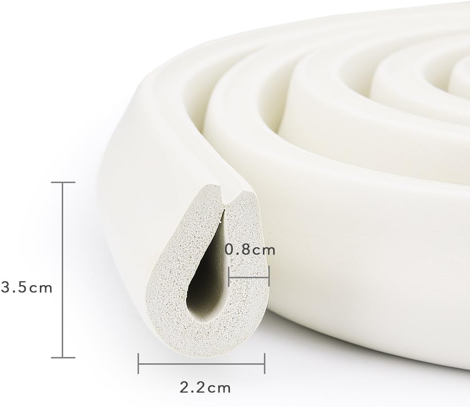Edge protection strips, 2M * 2 rolls foam safety strips, anti-bump strips for kids, thickened soft protection strips, corner protectors for babies, children — image 2