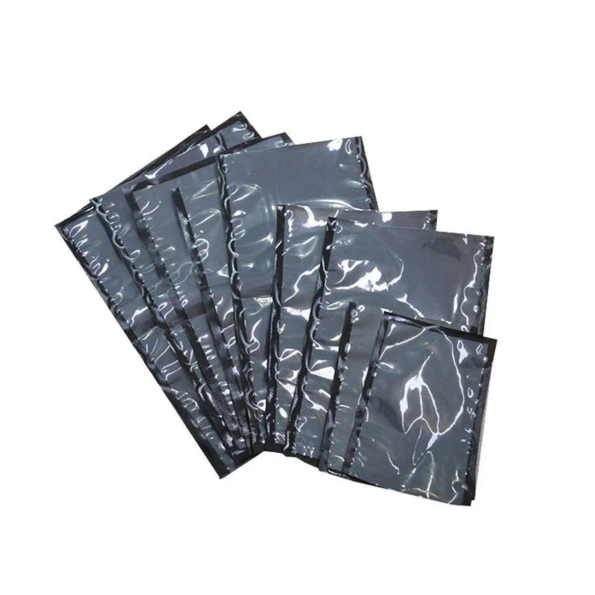 100pcs Transparent Vacuum Bags Air Compression Sealed Food Packaging - 15*20cm — image 3