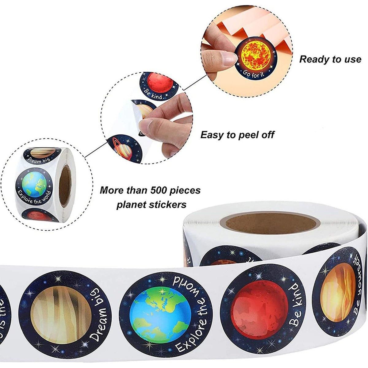 2 Rolls of Decorative Sticker Labels with Cute Designs for Crafting and Creative Projects โ image 6