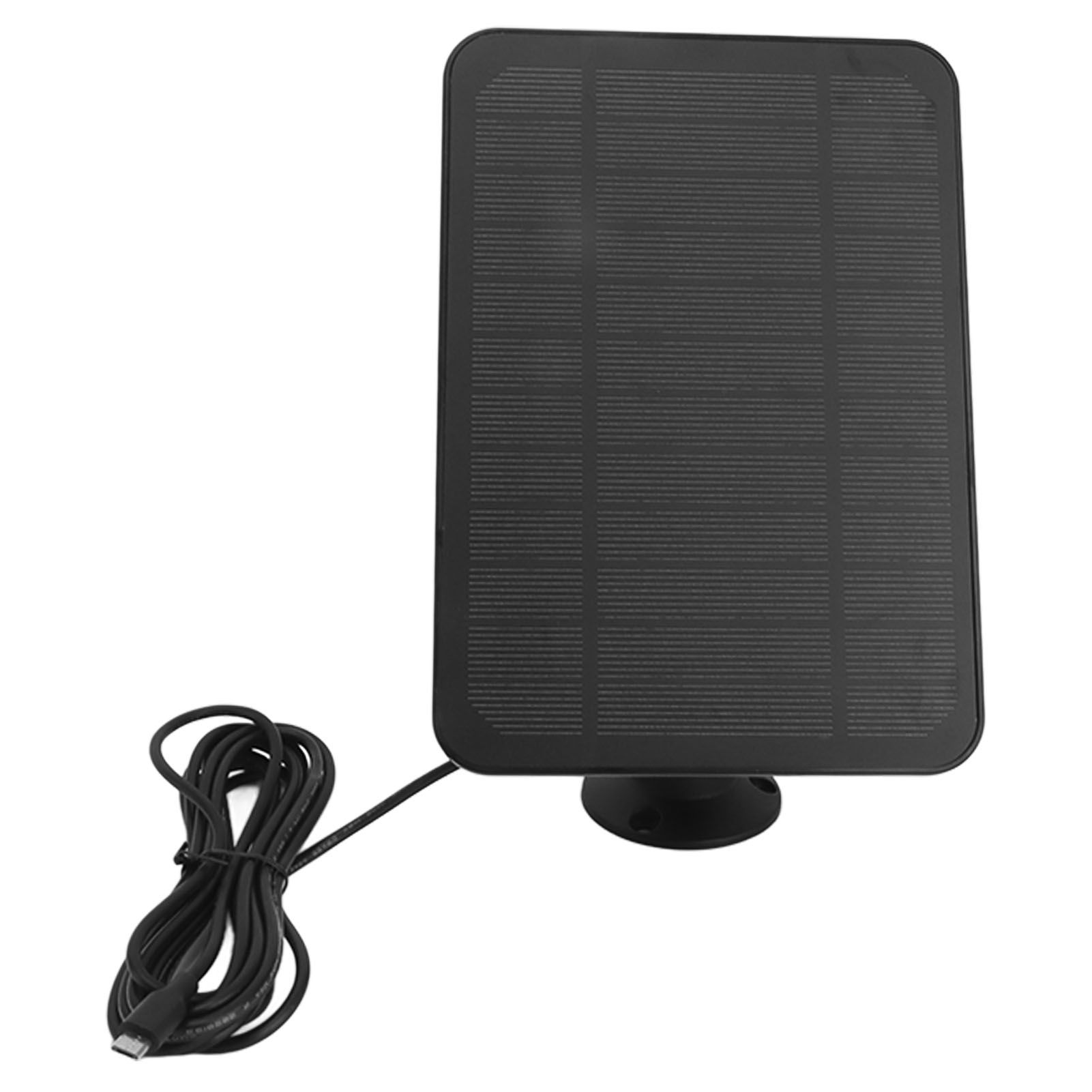 4W 5V Solar Panel for Arlo for Ring for Blink Security Camera IP65 Waterproof Solar Charger with 360 Degree Adjustable Bracket Black โ image 6
