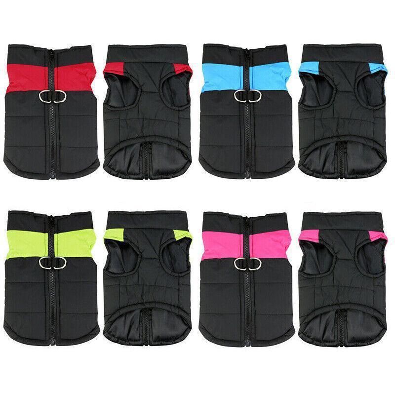Large Dog Jacket Padded Waterproof Pet Clothes Warm Windbreaker Vest Coat Winter — image 3