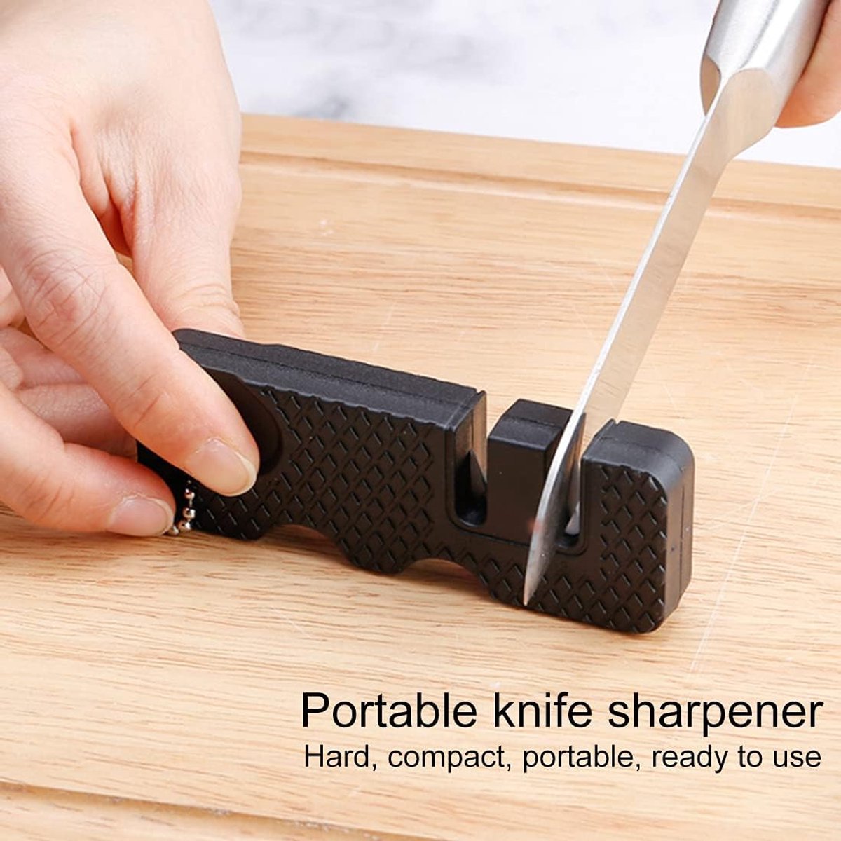 Knife Sharpener-Honing Steel - 2-pack mini Anti-Slip Sharpening Stones for Outdoor Tools, Kitchen, Multifunctional Portable Mini Sharpening Stones - Perfect — image 2