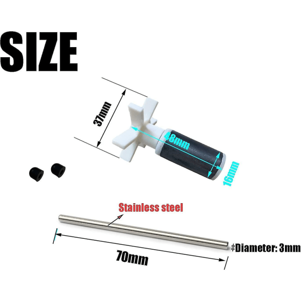 Lay-Z-Spa Pump Impeller and Shaft Bestway Fits all Hydro Jet โ image 2