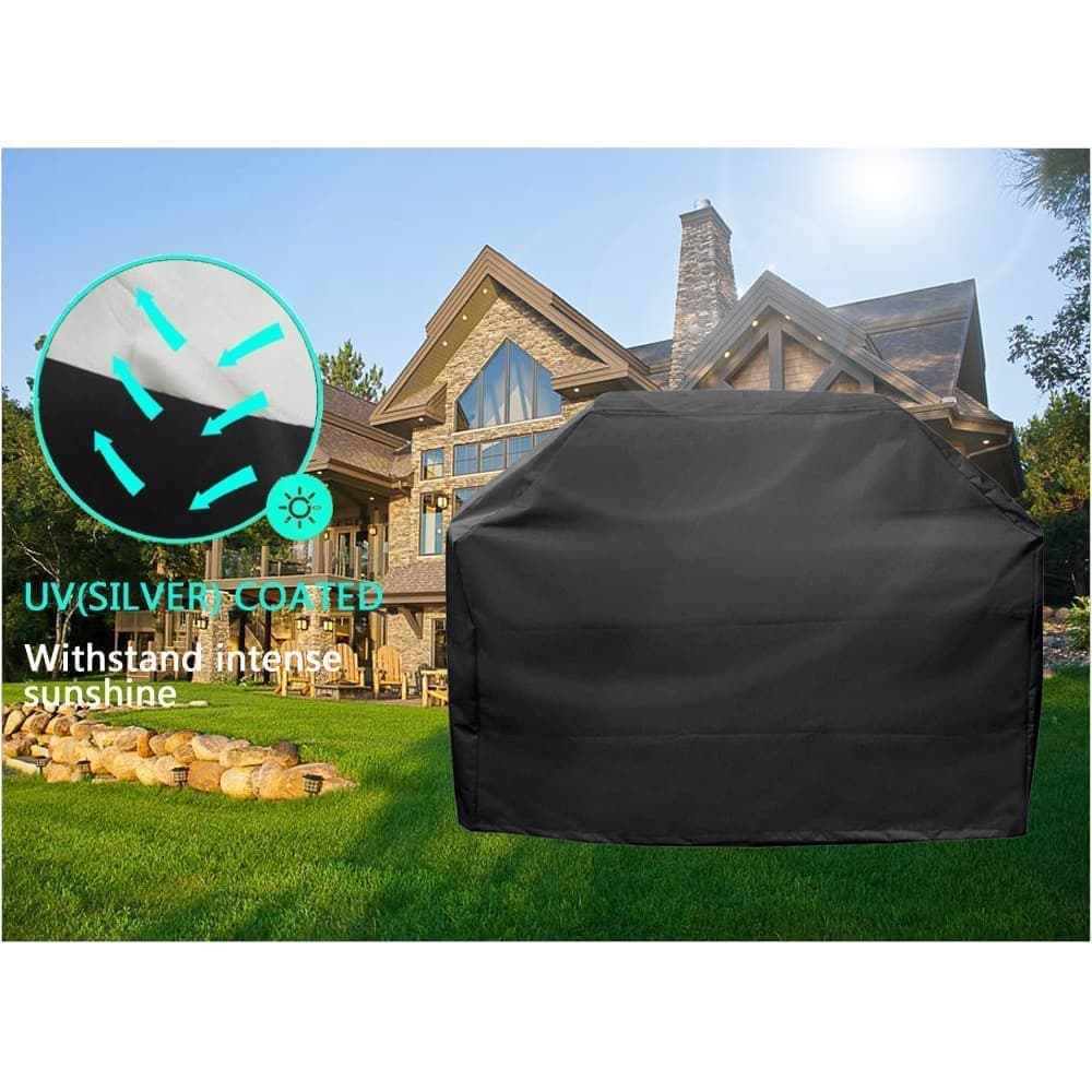 Waterproof BBQ Cover Oxford UV Protection, 145 x 61 x 117cm, for Garden Barbecue — image 4