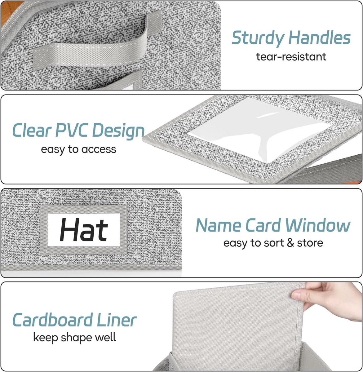 2-Pack Storage Boxes for Caps - Storage Solution for Up to 24 Baseball Caps - Stackable 2-in-1 Hat Box — image 5