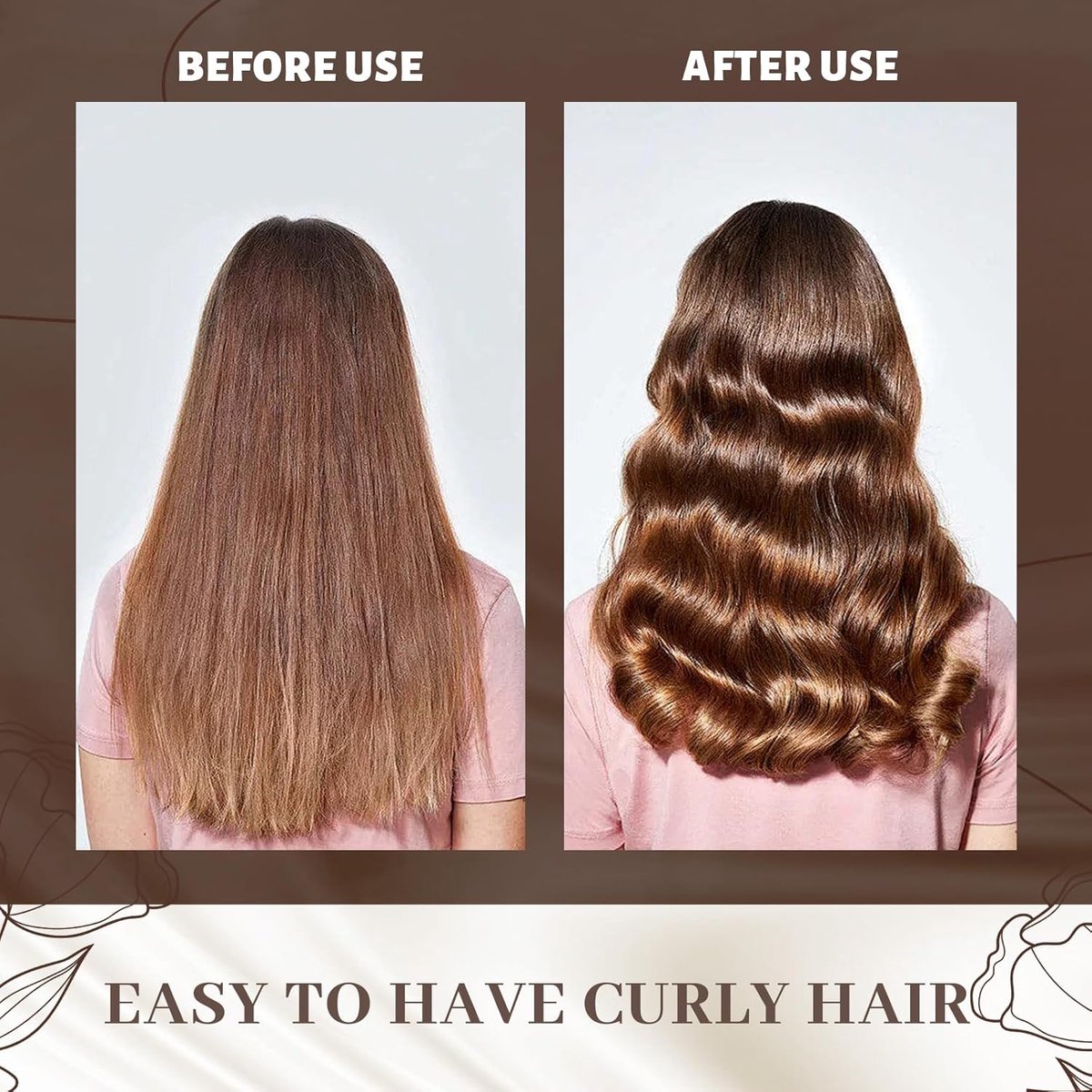 Heatless Curls - 3 Pieces - Satin - For Voluminous Curls - Curlers - Hair Rollers - Heatless Blowout Set - Heatless Curls Tool - Curls Without Heat - Curly — image 5
