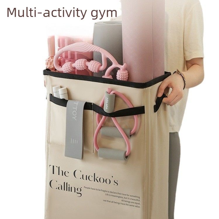 Yoga Mat Storage Basket – Fitness Equipment & Sports Gear Organizer – Rose Pink — image 5