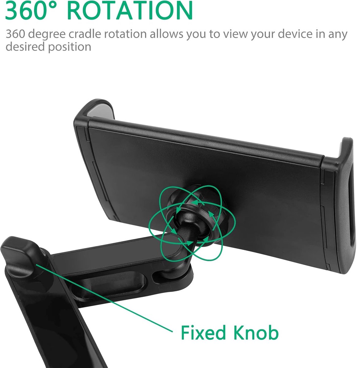 Car Phone Holders - Phone Holder - Back Seat - Adjustable Phone Holder - Back Seat Phone Holder - Universal Car Phone Holder - Black — image 5