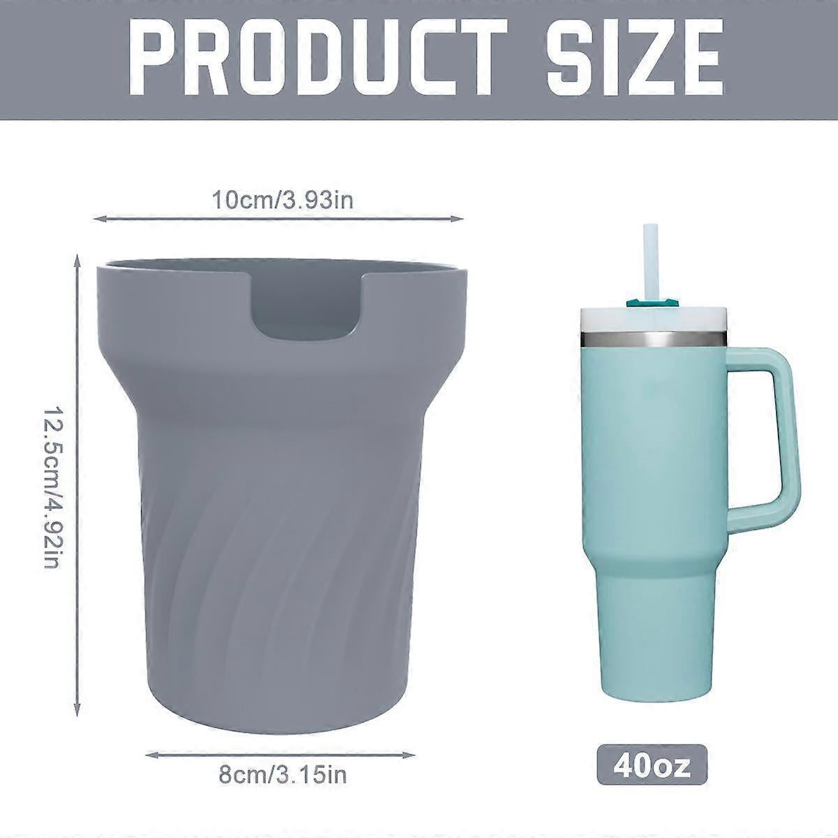 Silicone Boot for Stanley 40 oz Tumbler with Handle - Water Bottle Bottom Cover Fits Stanley Cup Accessories — image 2