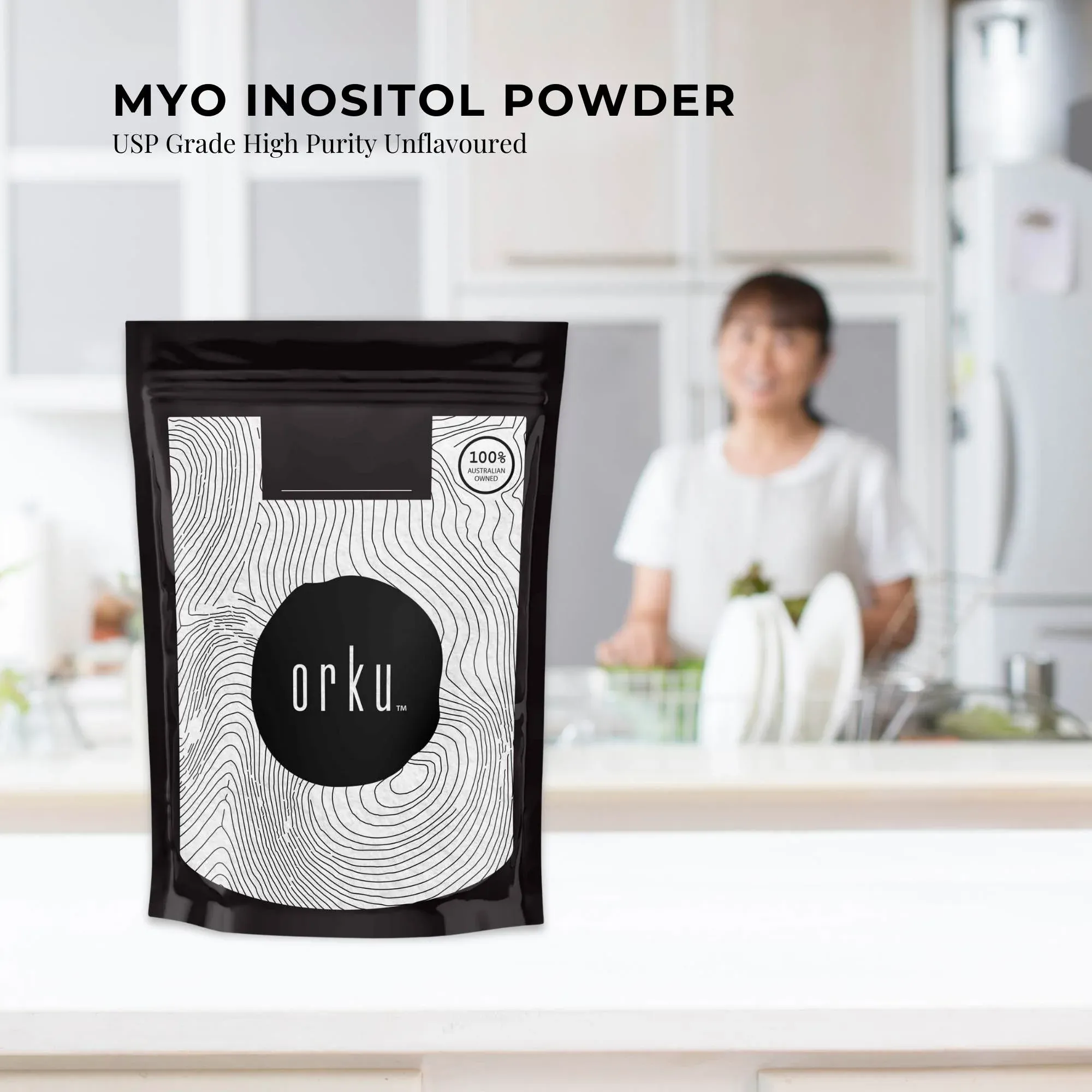 Orku 2Kg Myo Inositol Powder - USP Grade High Purity Unflavoured โ image 2