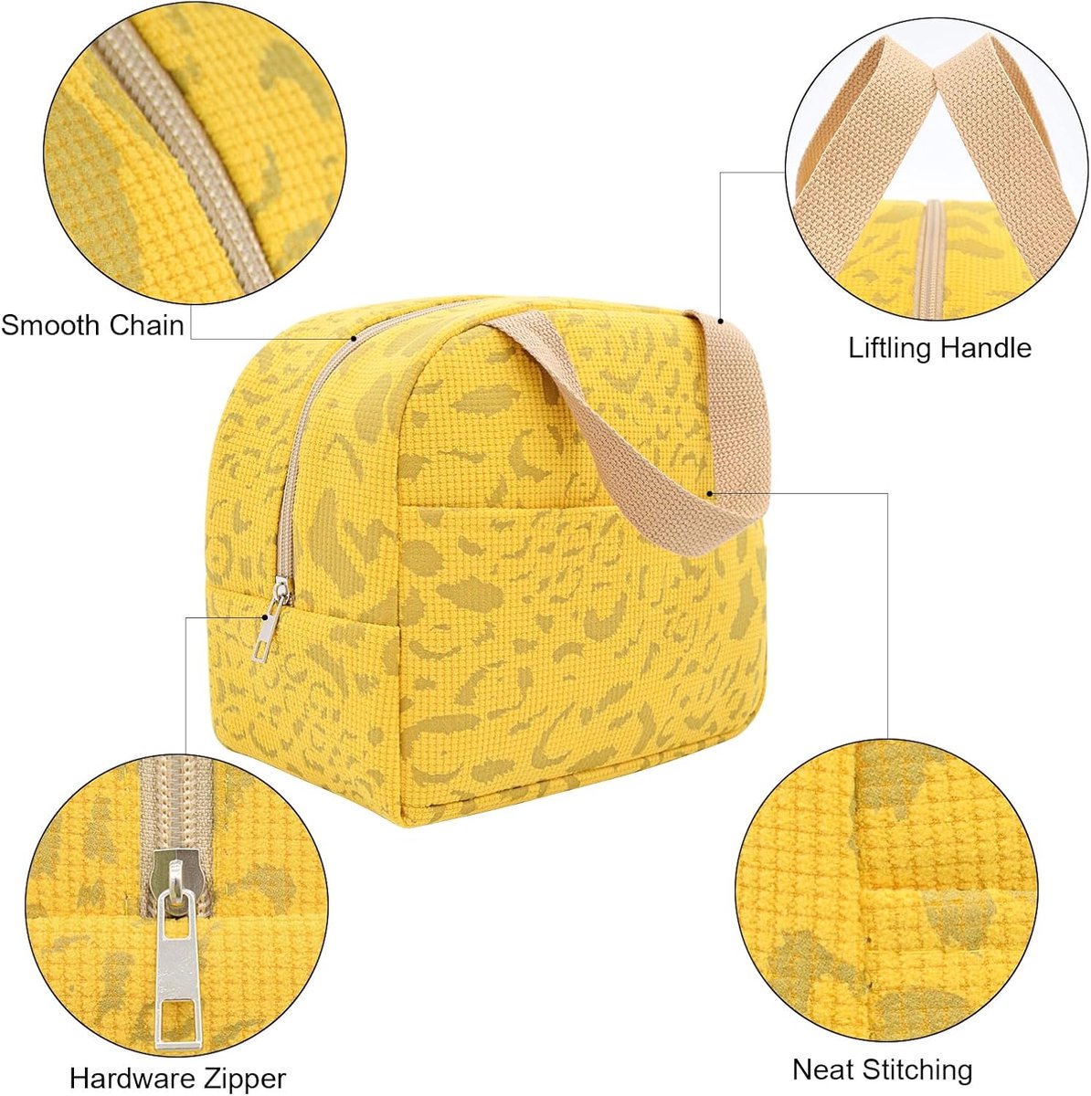Children's Lunch Bags - Reusable Lunch Bag - Lunch Bags for Women and Men - Mini Insulated Bag 6L - Small Insulated Picnic Bag - For Work, School, Picnics and — image 2