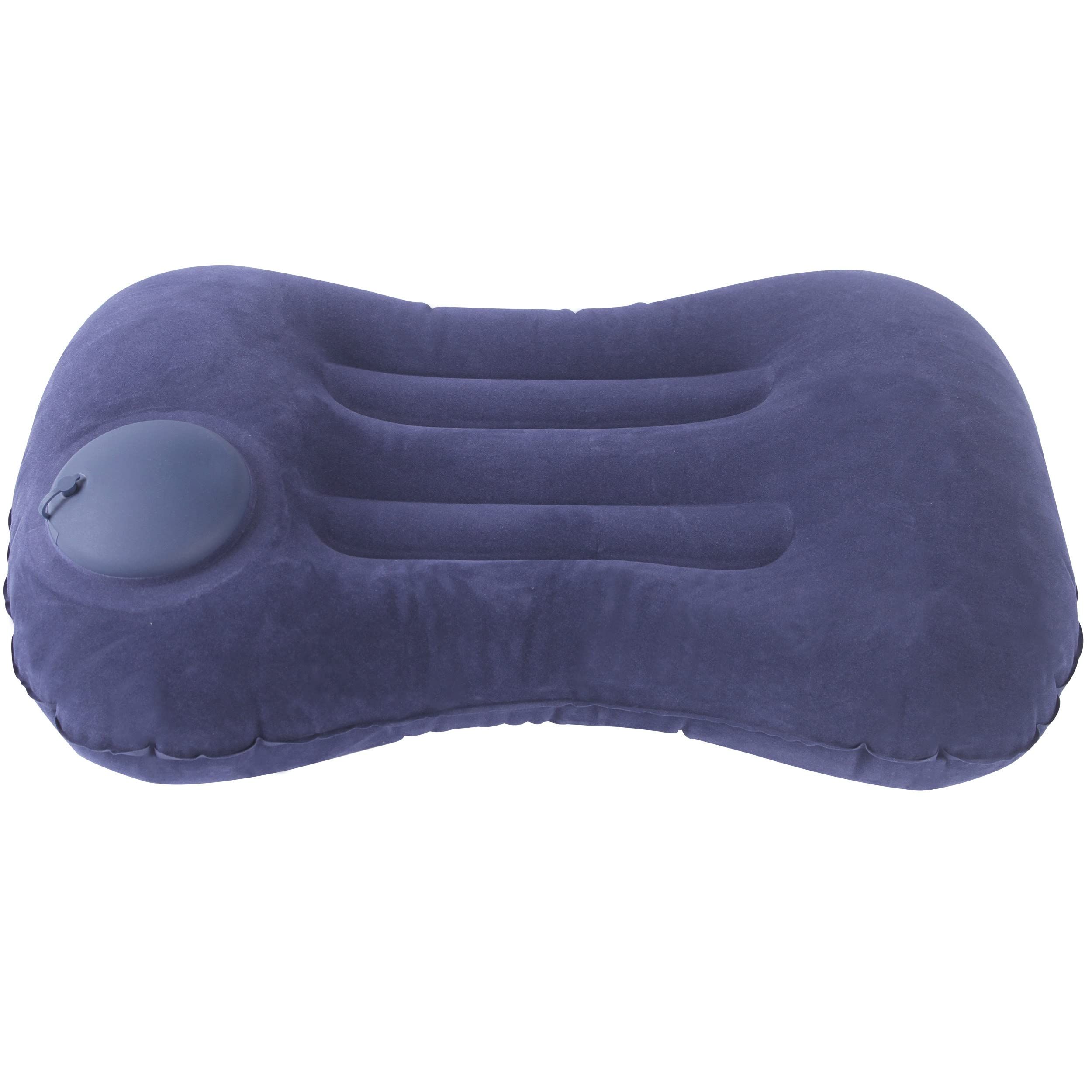 Ultralight Inflatable Camp Pillow - Compressible, Compact, Comfortable, Ergonomic Pillow for Neck & Lumbar Support While Camping