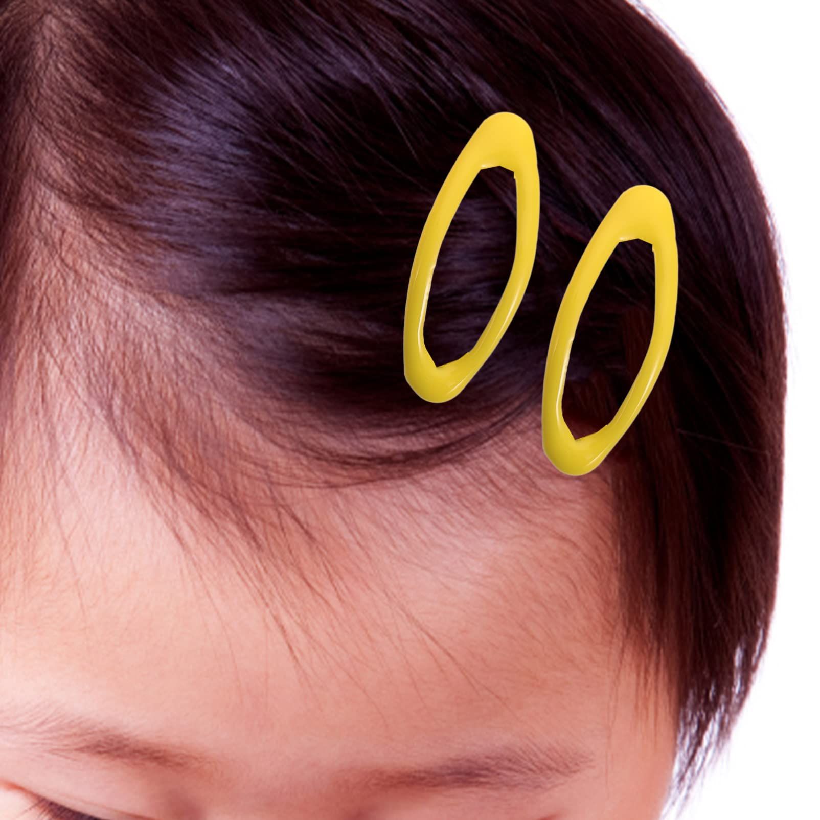 40pcs Oil Drop Hair Clip Hair Accessories Hair Bow Clips No Metal Hair Clips Hair Styling Clips Colorful Hair Clips for Makeup — image 5