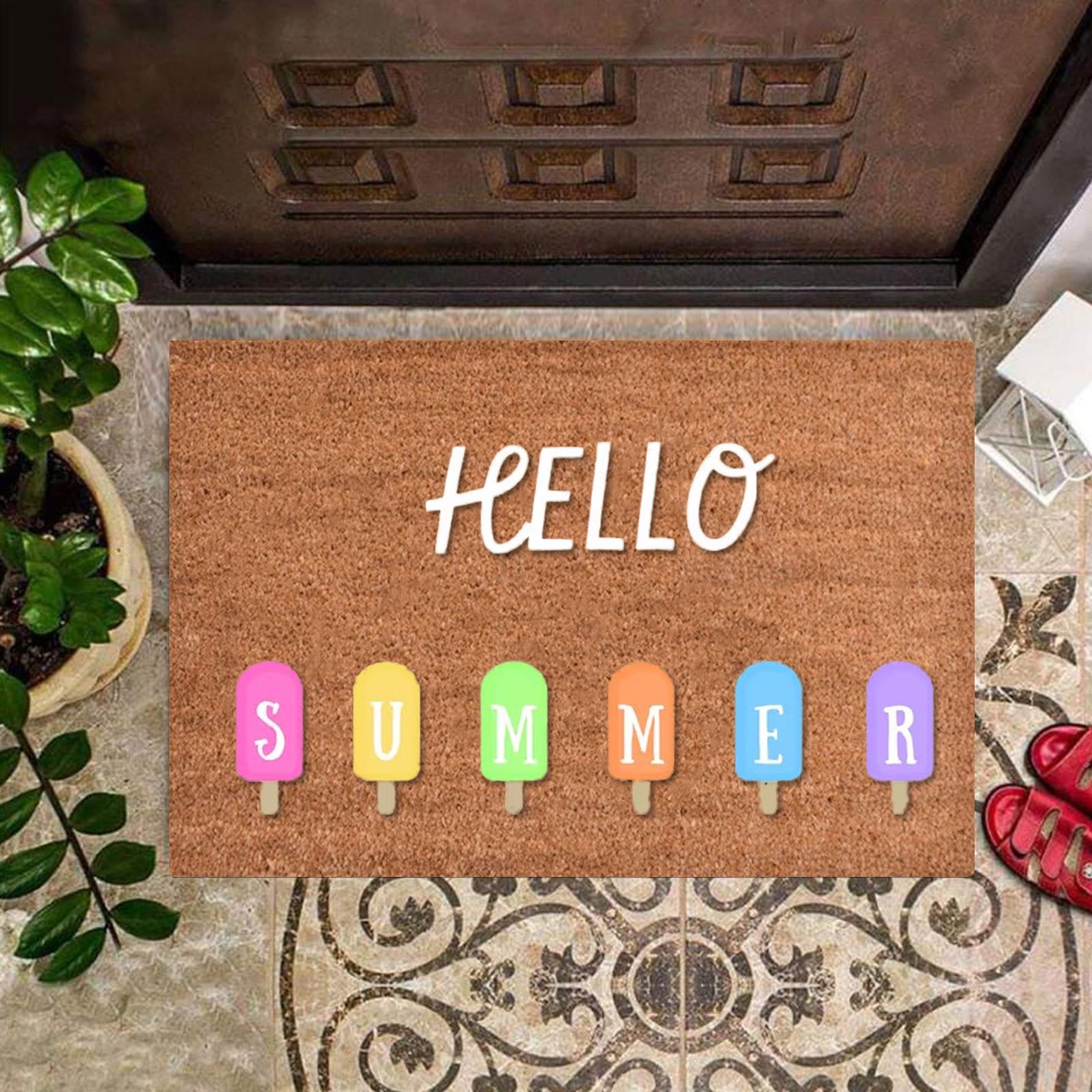 16x24 inch Doormats for Outdoor Entrance Home Waterproof Floor Mat Outdoor Rug Front Door Spring Mat Floor Decor Outdoor Summer Decor Spring Rugs Mat for Front — image 3
