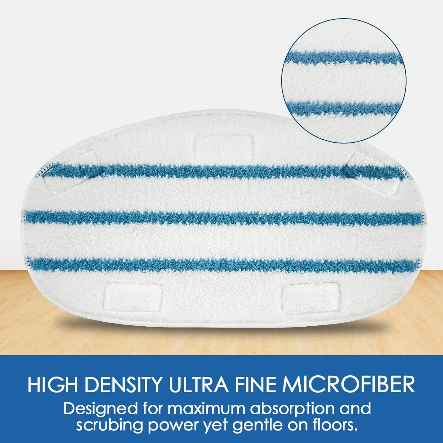 Steam Mop Pads or PurSteam ThermaPro 10-in-1 and ThermaPro 211 Steam Mop Cleaner, Pur steam Mop Replacement Pads Microiber Reusable Steam Mop Pads or Steamer β image 3