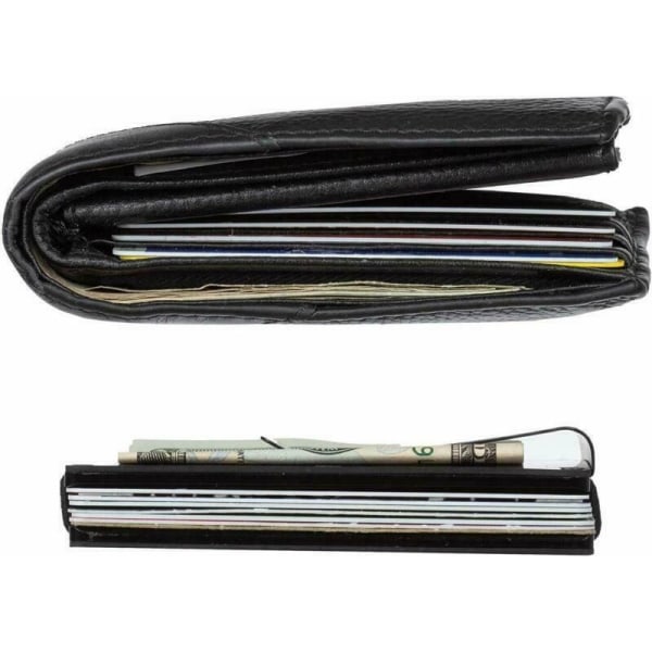 RFID Blocking Minimalist Carbon Fiber Card Holder with Money Clip for Men โ image 5