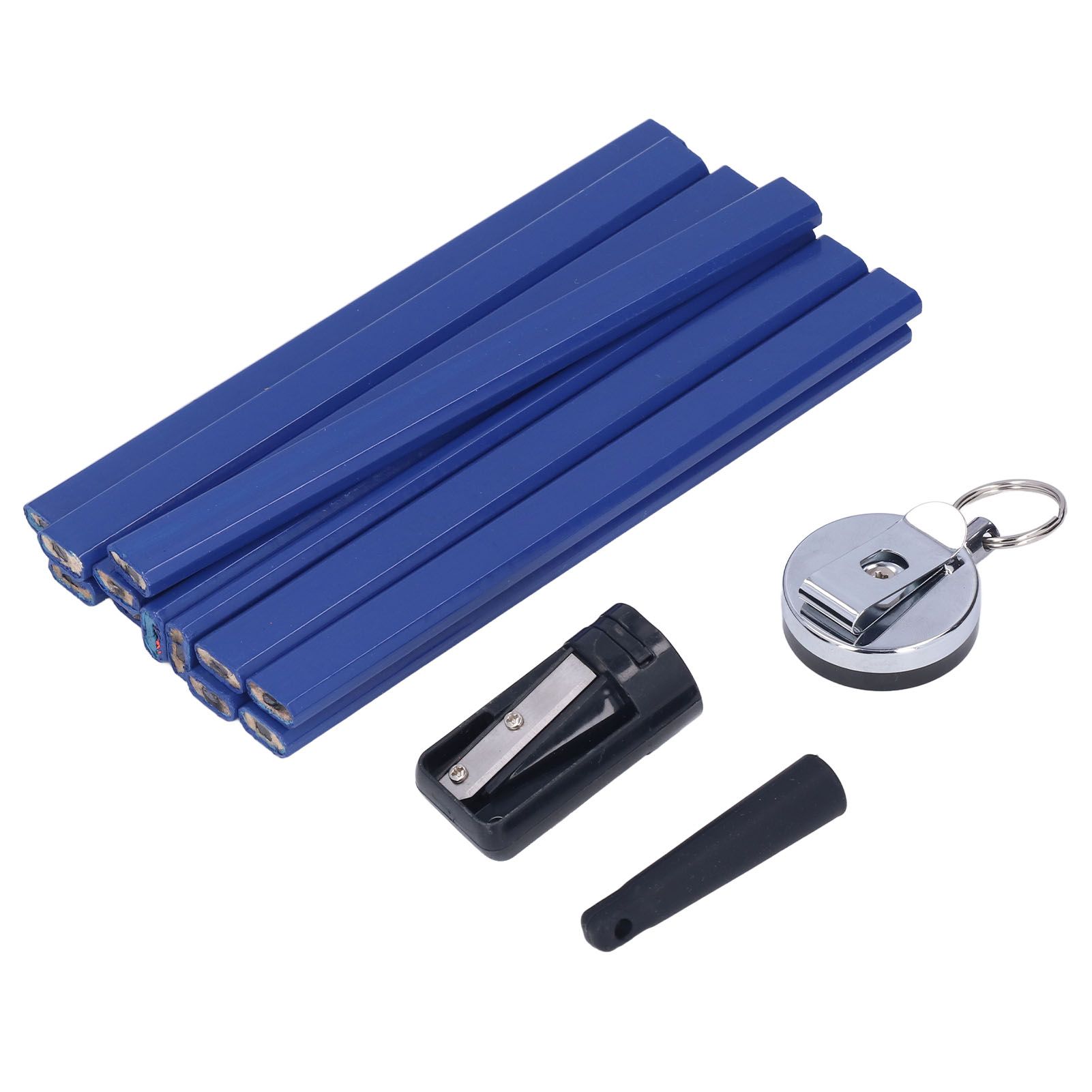 7in Carpenter Pencil Set with Sharpener Flat Octagonal Woodworking Pencil Wood Marking Pencil for Carpentry โ image 4
